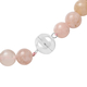 Cherry Blossom Agate Beads Necklace (Size - 20) in Rhodium Overlay Sterling Silver 489.50 Ct.