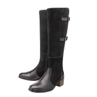 Ravel Black Banes Suede & Leather Knee High Boots (Size 3)