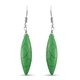 Set of 3 - Blue, Yellow and Green Howlite Fish Hook Earrings in Platinum Overlay Sterling Silver 54.25 Ct.