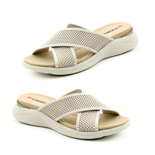 Heavenly Feet Jasmine Mule Sandal (Size 3) - Grey