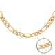 9K Yellow Gold Figaro Necklace (Size 20) with Lobster Clasp, Gold wt 14.90 Gms