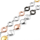 LucyQ Smartie Collection - Sterling Silver Link Necklace (Size 20)