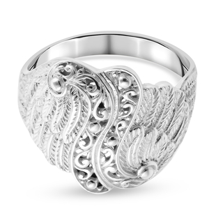 Royal Bali Collection Floral Ring in Sterling Silver, Silver Wt. 6.02 Gms.