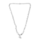 RACHEL GALLEY Sandblast Collection- Platinum Overlay Sterling Silver Waves Necklace (Size 24)