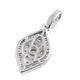 Lustro Stella Platinum Overlay Sterling Silver Pendant Made with Finest CZ 1.67 Ct.