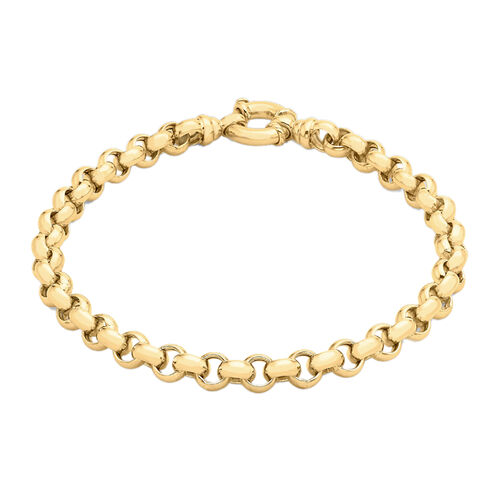 Hatton Garden Belcher Chain Bracelet in 9K Yellow Gold 7.5 with
