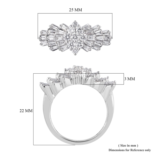 Limited Edition- RHAPSODY 950 Platinum IGI Certified Diamond (VS-E-F) Ring 1.00 Ct,  Platinum Wt. 7.00 Gms