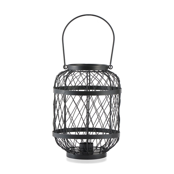 Home Decor - Handicraft Lantern Made of Black Wire