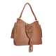 Hand Woven Macrame 100% Genuine Leather Large Tote Bag  (Size 34x31x09cm) - Tan