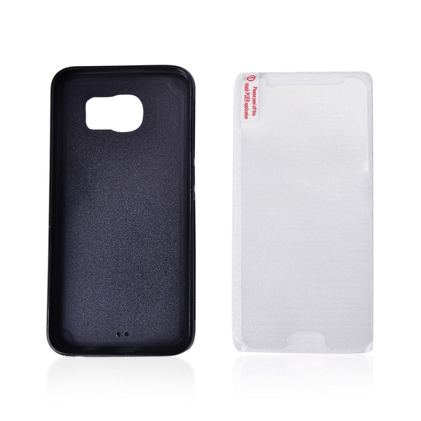 Antigravity Samsung Phone Cover Black and Toughened Membrane (Size 14.5x7 Cm)