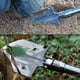 12 in 1 Multi-Purpose Folding Extra Strong Garden Spade / Shovel - Black
