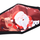 Set of 2 - Santa Claus, Bear & Reindeer Christmas Print Anti-Bacterial Cotton Face Covering (Adult and Kid) with Filter - Burgundy