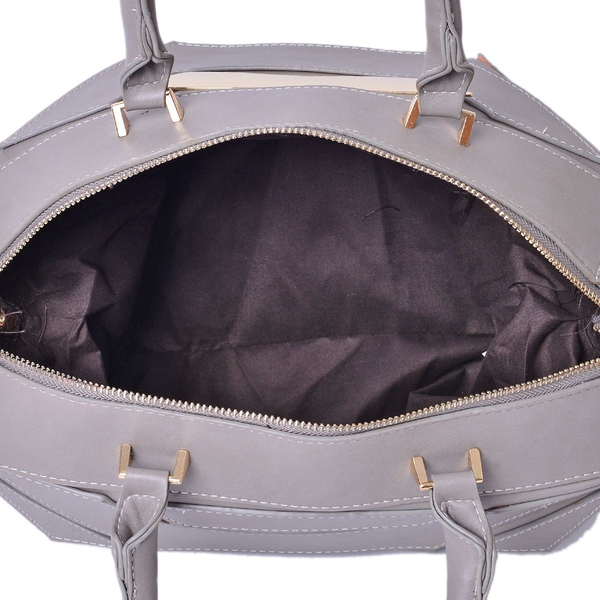 Anissa Grey Colour Tote Bag (Size 32x20x17 Cm)
