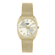 Henry London Vintage Square Round Ladies White Silver Dial 3 ATM Water Resistant Watch with Gold Col