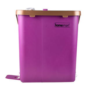 HOMESMART Sponge Head Mop with Dual Tank Bucket in Purple and Brown Colour (Size 141.5x33cm)