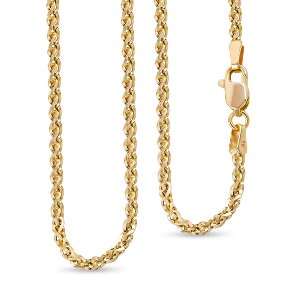 Hatton Garden Close Out Deal - 9K Yellow Gold Infinity Rope Necklace (Size - 24), Gold Wt. 3.36 Gms