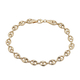 9K Yellow Gold Marine Link Bracelet (Size 7.5) with Lobster Clasp, Gold wt 3.88 Gms