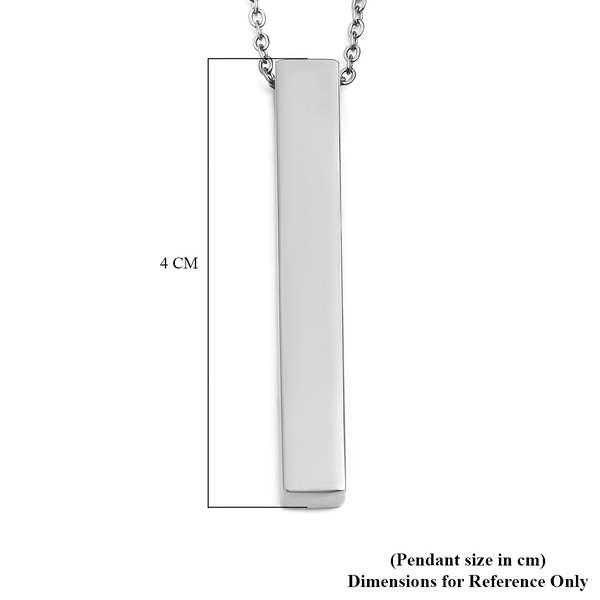 Bar Necklace (Size 20) in Stainless Steel