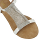 Lotus Avelina Open-Toe Flat Sandals (Size 8) - Silver