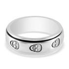 Sterling Silver Skull Band Ring (Size U), Silver Wt 5.26 Gms