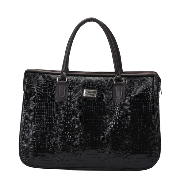 TLV order lifestyle Color Black Crocodile size/Profile Middle travel bag wall (exterior) Semi-PU Lining (interior) polyester