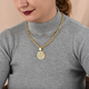 Rachel Galley Allegro link Collection - Yellow Gold Overlay Sterling Silver Necklace (Size 20), Silver wt 38.96 Gms