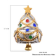 Charmes De Memoire Platinum Overlay Sterling Silver Enamelled Star Christmas Tree Charm, Silver wt 5.10 Gms