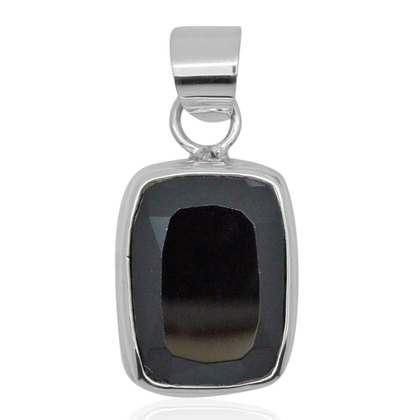 Royal Bali Collection Boi Ploi Black Spinel (Cush) Pendant in Sterling Silver 12.510 Ct.