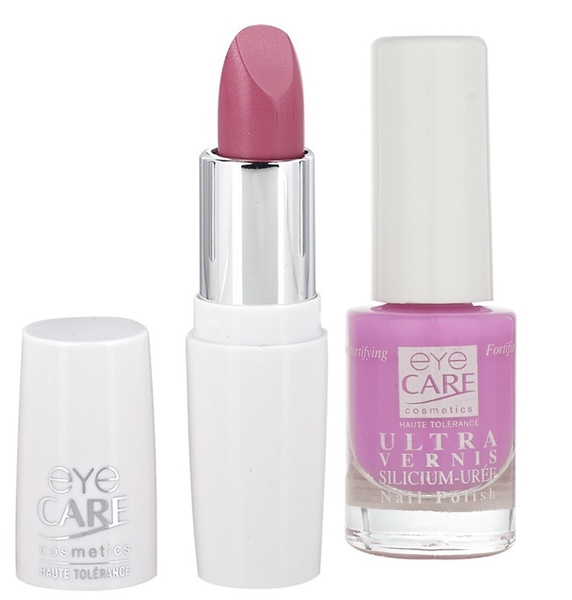 Eyecare cosmetics- Pink Lip colour 632, Ultra silicon nail enamel 1517