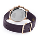 Henry London Hampstead Ladies Purple Dial 3 ATM Water Resistant Watch with Purple Colour Leather Strap