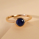 Masoala Sapphire (FF) Solitaire Ring in Yellow Gold Vermeil Overlay Sterling Silver
