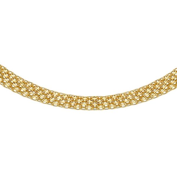Close Out Deal 9K Y Gold Bismark Chain (Size 18), Gold wt 10.00 Gms.