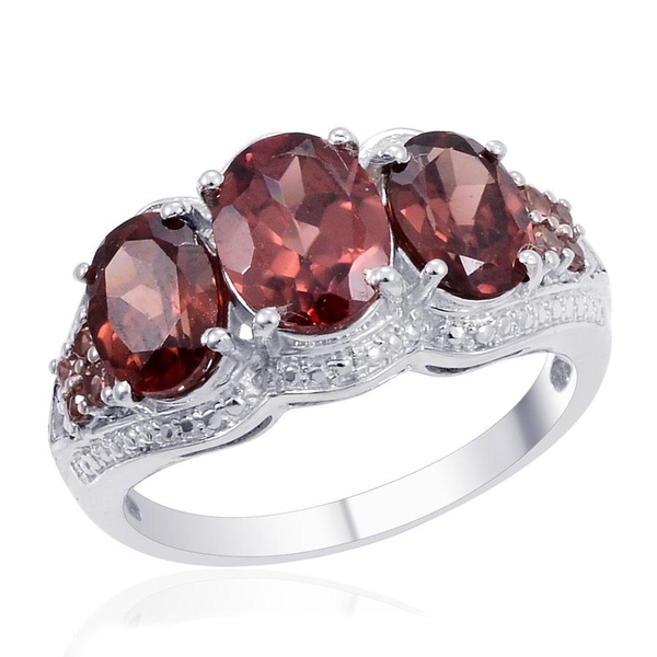 Designer Collection Umba River Zircon (Ovl 3.75 Ct) Ring in Platinum Overlay Sterling Silver 7.970 C