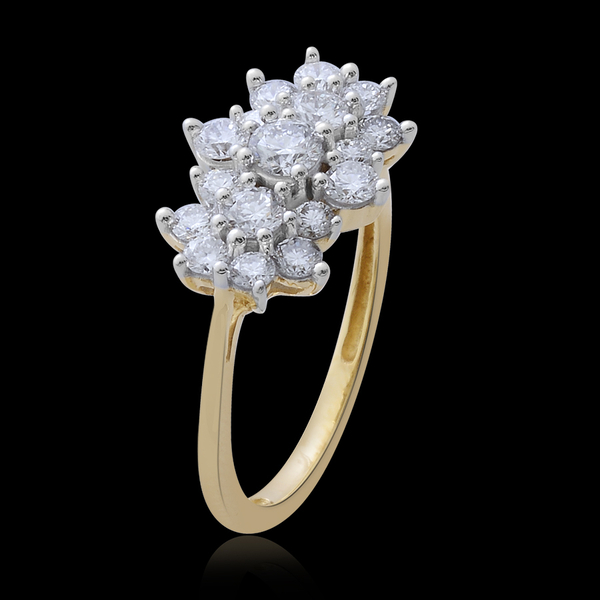 ILIANA 18K Y Gold IGI Certified Diamond (Rnd) (SI-G-H) Ring 1.000 Ct.