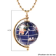 Multi Gemstones and White Shell Pearl Globe Necklace (Size 26 With 3 Inch Extender) in Yellow Gold Tone