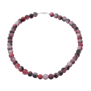 Jade Beads Necklace (Size - 20) With Lobster Clasp in Sterling Silver  250.00 Ct.