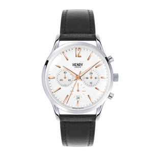 Henry London Quartz Mens Watch in Leather
