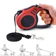 Retractable Dog Leash - Red (Rope Length 5m) (Size 10x3x23 cm)