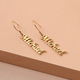 Personalised Name Earring in Brass, Font- Freehand521 BT