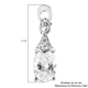 Lustro Stella Rhodium Overlay Sterling Silver Pendant Made with Finest CZ 2.04 Ct.