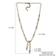 Designer Inspired- Arizona Sleeping Beauty Turquoise and Natural Cambodian Zircon Necklace (Size 18) in Gold Overlay Sterling Silver 4.57 Ct, Silver Wt. 15.42 Gms