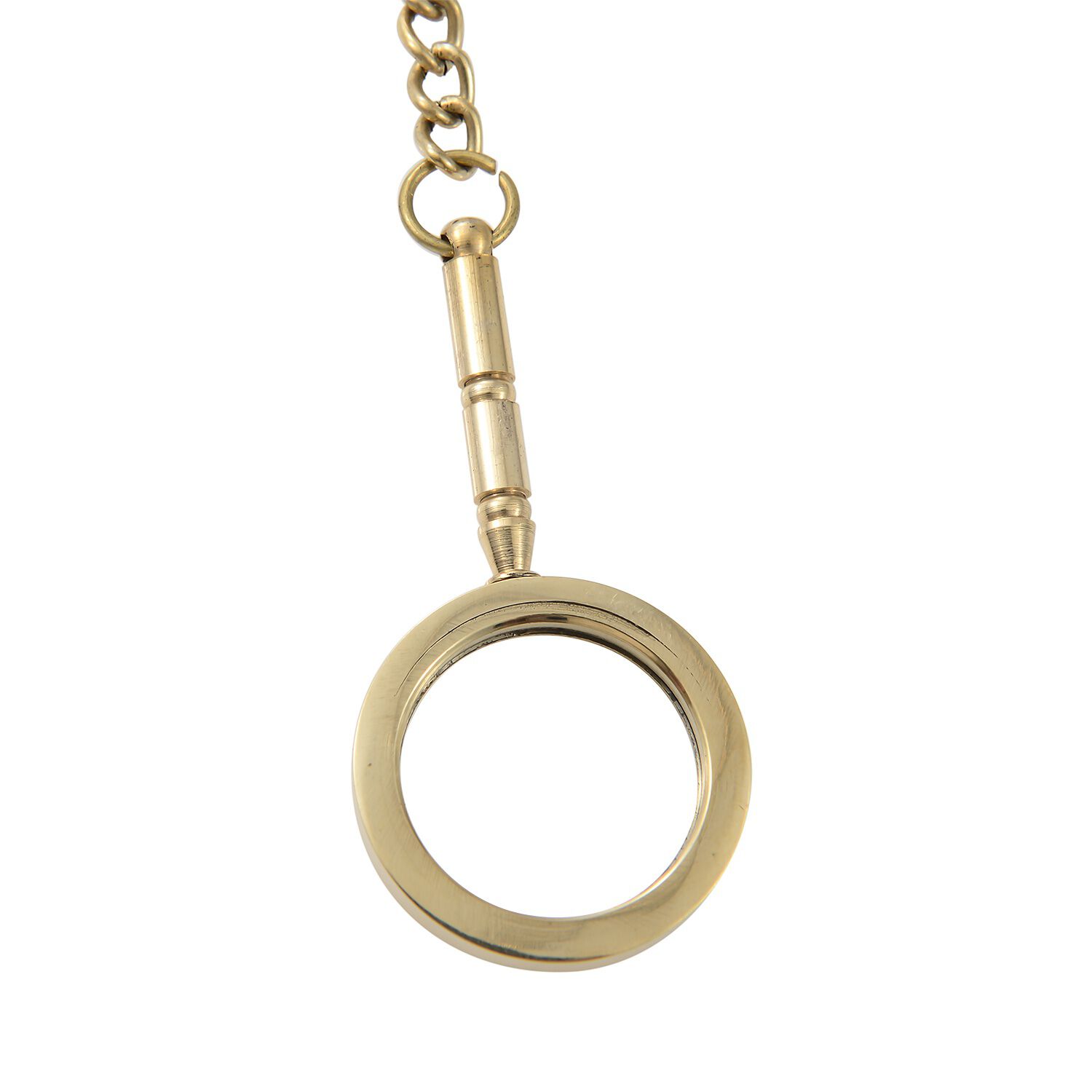 Set of 3 - Compass, Magnifying Glass & Anchor Key Chains in Gold Plated