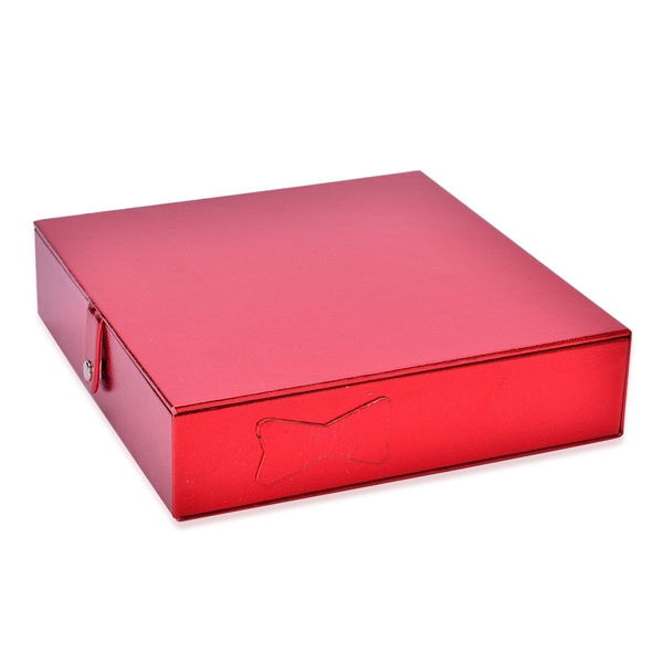 Red Colour Jewellery Box (Size 23x23x6 Cm)