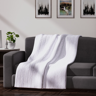 Super Soft Faux Fur Blanket - White
