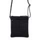 Assots London Janet 100% Genuine Leather Croc Pattern Crossbody Bag (Size 25x21 cm) - Black