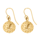 9K Yellow Gold Earrings With Hook