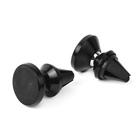 Set of 2 - Mobile Phone 360 Degree Rotatable Magnetic Suction Bracket (Size 3x3x5 cm) - Black