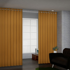 Pair of Thermal  Blackout Curtains with 8 Eyelets (Size 140x240Cm or 55x94in ) - Mustard