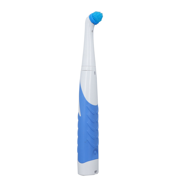 4 in 1 Sonic Scrubber Automatic Brush Cleaner (Battery AAx4 not incl.) (Size:26x3Cm) - Blue and White