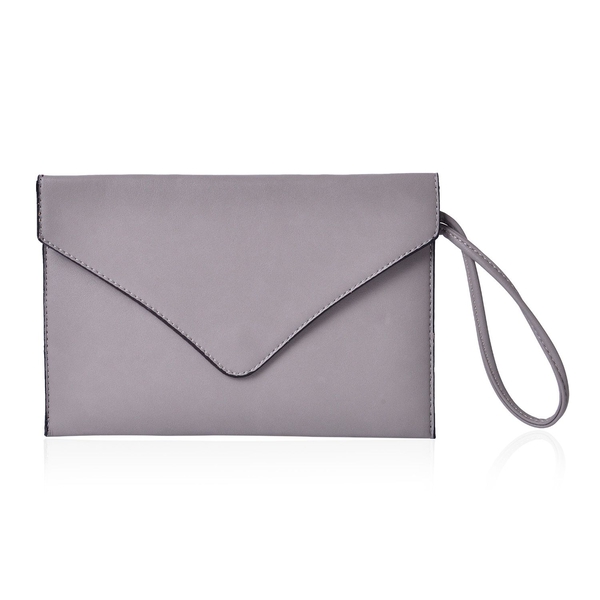New Season YUAN COLLECTION Pale Grey Envelope Clutch - Travel Pouch(Size 25.5x17 Cm)
